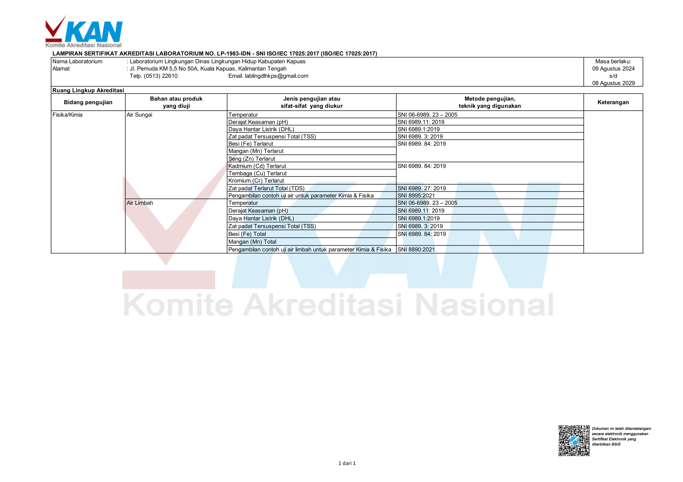 Sertifikasi Laboratorium Belakang